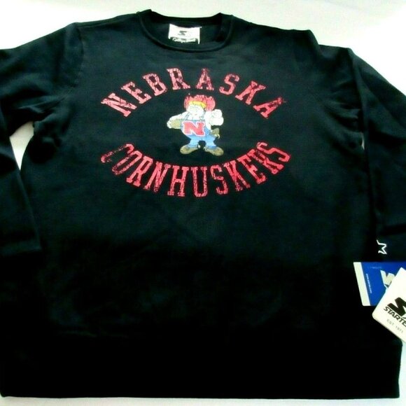 COPY - Starter Nebraska Cornhuskers College Vault Men's Crew Neck Sweatshirt Si… - Picture 3 of 5